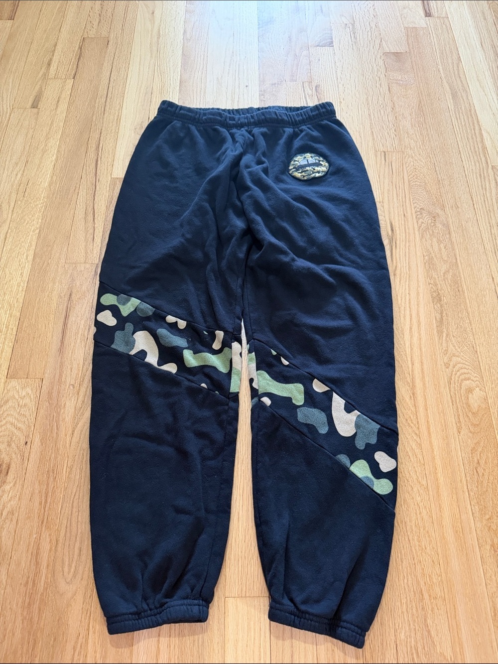 Lauren Moshi Abra Camo Lip Jogger Sweatpants Sz L